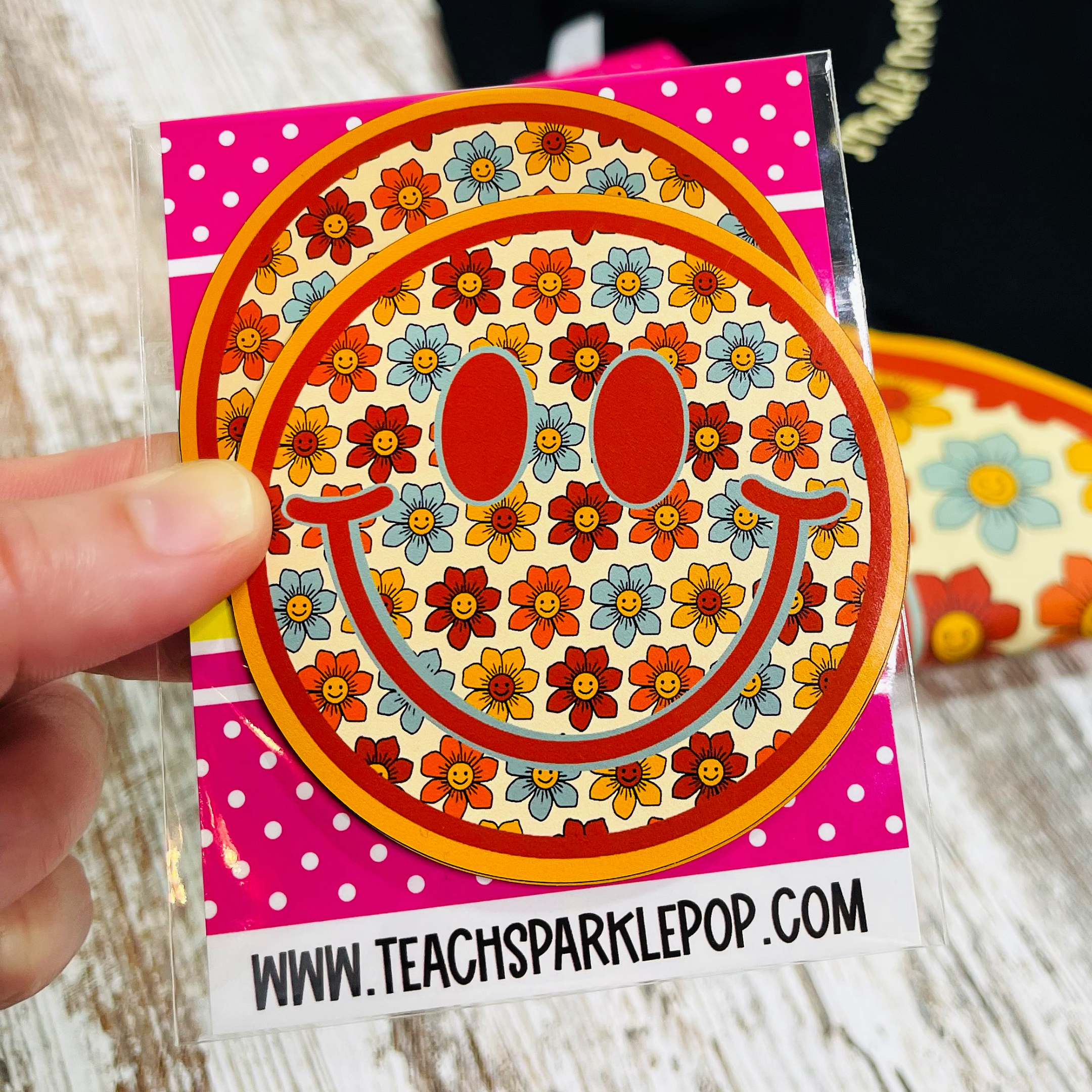 Boho Sun Circle Sticker – Teach Sparkle Pop