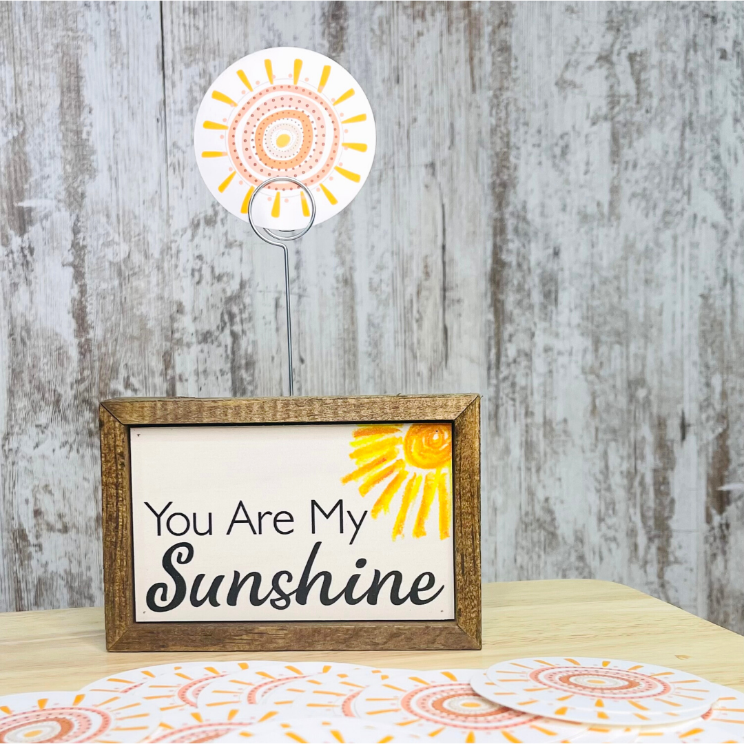 Boho Sun Circle Sticker