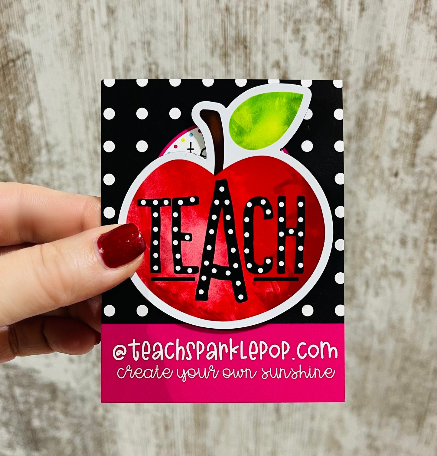 TEACH Apple Magnet