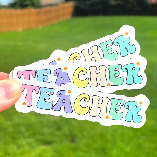 TEACHER Die Cut Sticker