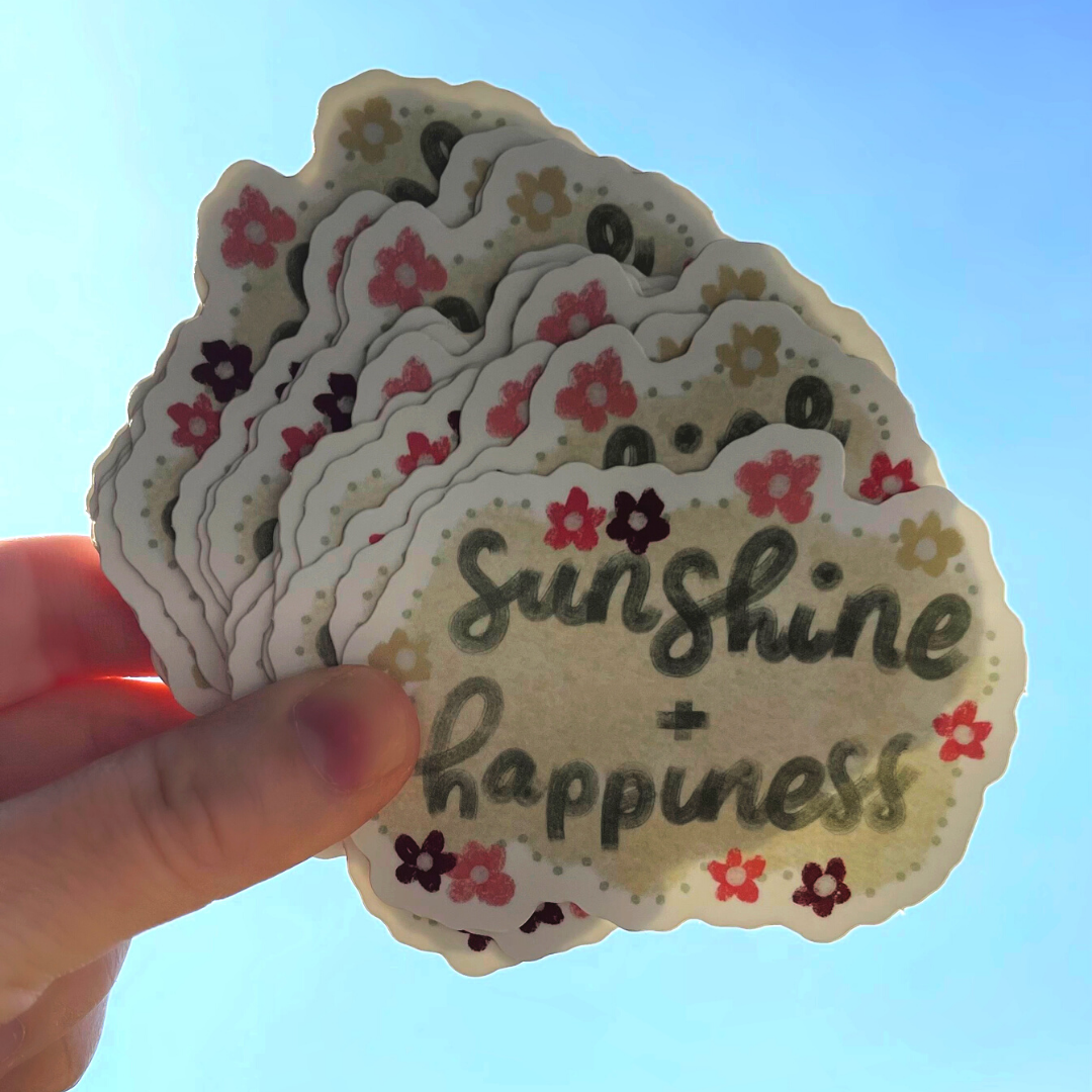 SUNSHINE + HAPPINESS Sticker
